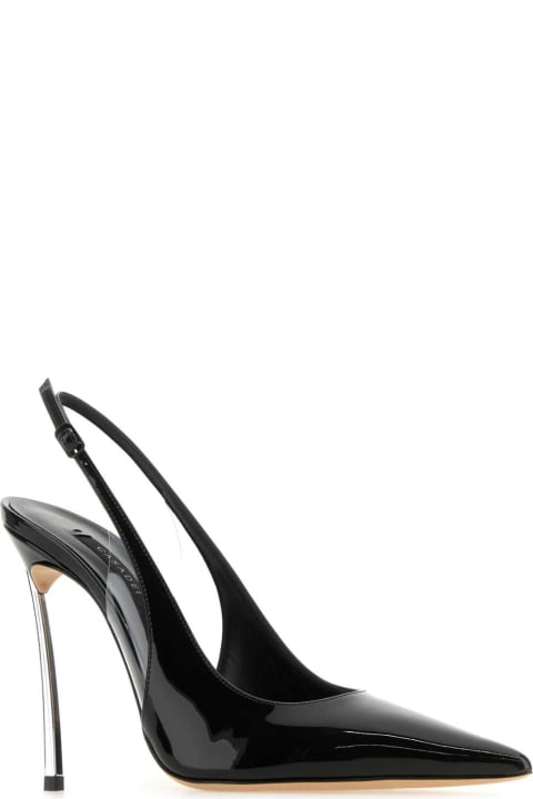 Casadei High-Heeled Shoes for Women Casadei Black Leather Tiffany Pumps