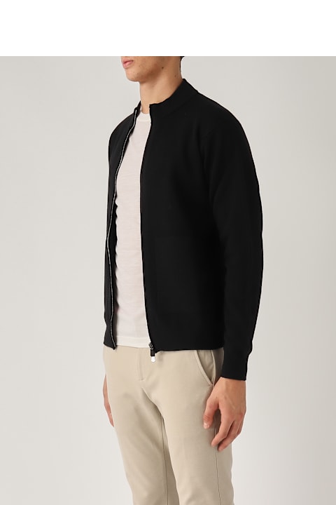 Filippo De Laurentiis for Men Filippo De Laurentiis Cardigan Bomber Zip Cardigan