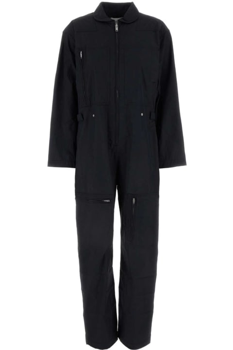 Jumpsuits for Women Marant Étoile Black Cotton Blend Rabbia Jumpsuit