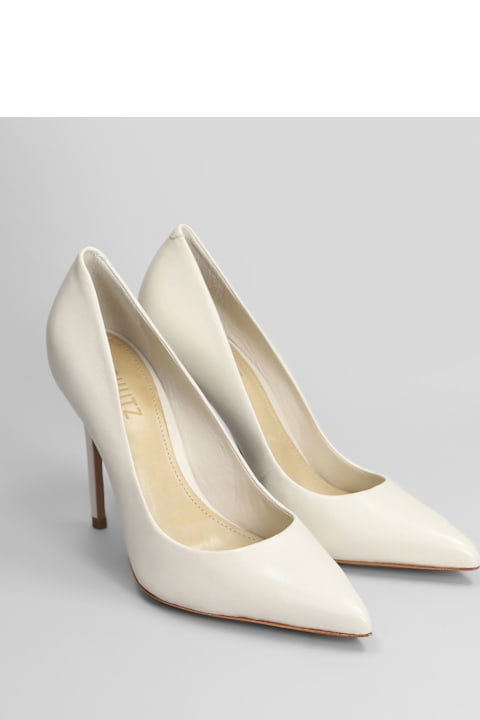 Schutz Shoes for Women Schutz Caiolea Pumps In White Leather