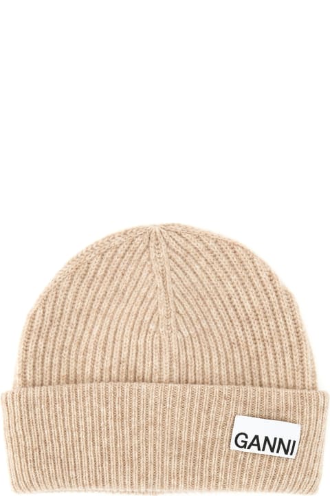 Homeware Ganni Ribbed Beanie Hat