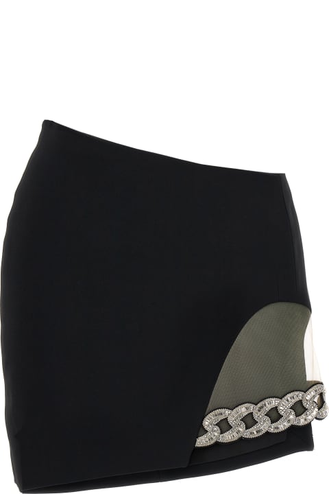 Fashion for Women David Koma '3d Crystal Chain Mini' Skirt