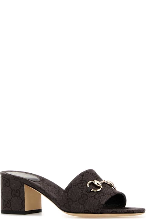 Gucci Gg Fabric Mules