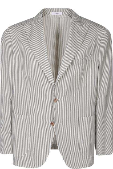 Coats & Jackets for Men Boglioli Striped Green/white Jacket