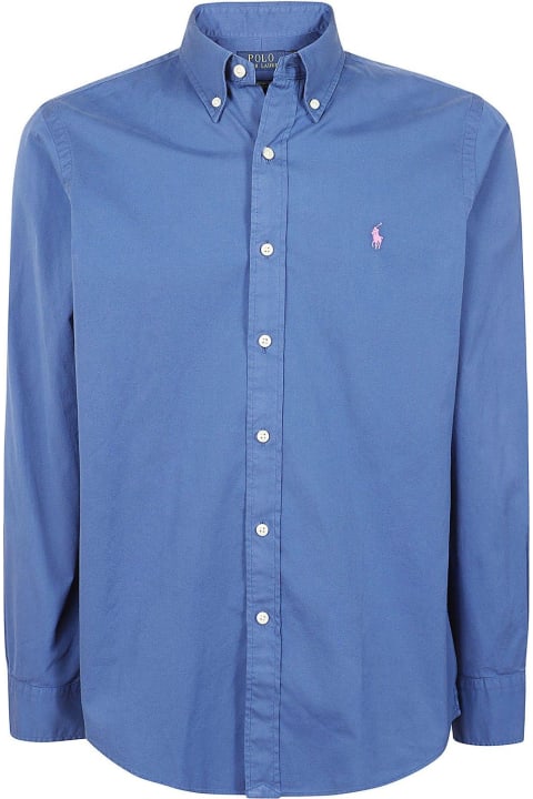 Ralph Lauren Shirts for Men Ralph Lauren Polo Polo Pony Embroidered Buttoned Shirt