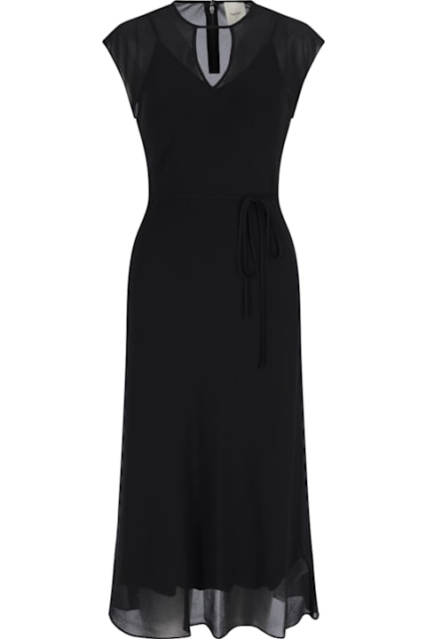 Calvin Klein فساتين لـ السيدات Calvin Klein Semi-transparent Midi Dress
