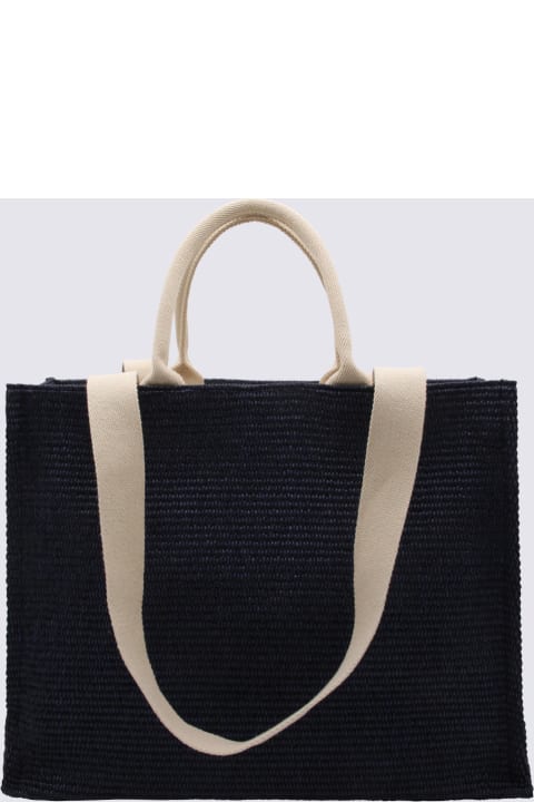 Marni Bags for Women Marni Blue Raffia Tote Bag