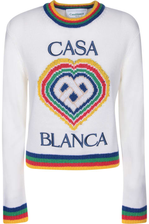 Casablanca Sweaters for Women Casablanca Heart Brand Jersey