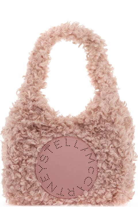 Stella McCartney حقائب لـ السيدات Stella McCartney Small Logo Patch Teddy Tote Bag