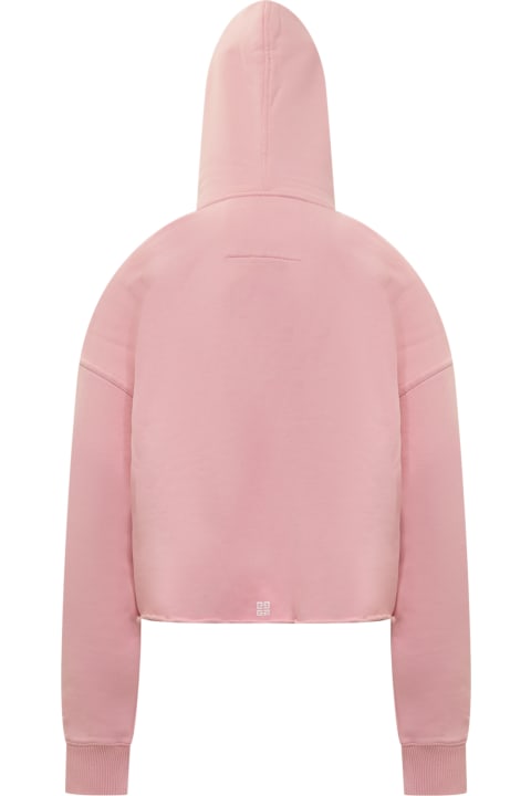 Givenchy for Women Givenchy Cropped Logo Hoodie