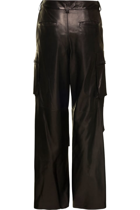 Nappa Leather Cargo Pants