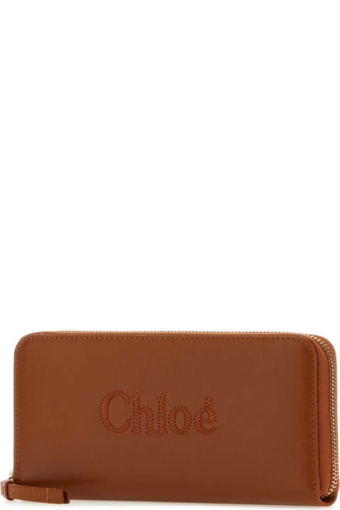 Sale for Women Chloé Caramel Nappa Leather Wallet