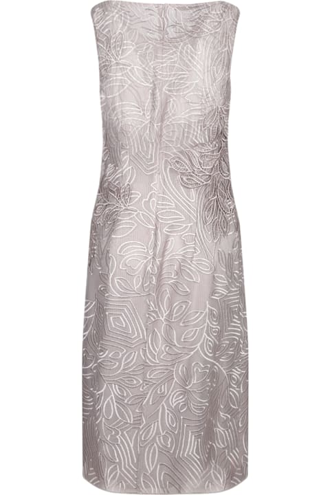 Homeware Alberta Ferretti Folie Beige Macramã© Sheath Dress