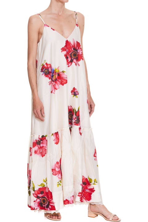 Long Dress With Flowers Print