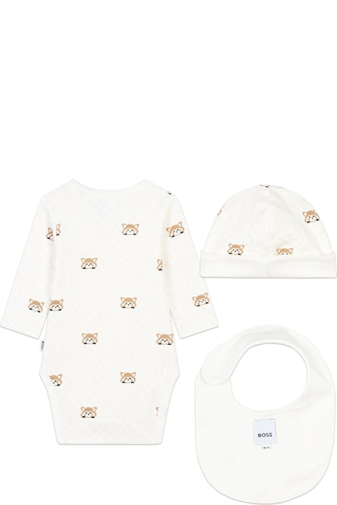 Bodysuits & Sets for Baby Girls Hugo Boss Set 3 Pezzi Con Stampa