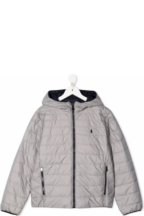 Reversible Quilted Nylon Down Jacket