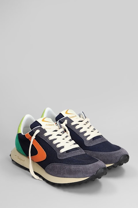 Valsport Sneakers for Men Valsport Start Sneakers In Blue Suede And Fabric