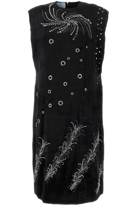 Prada Clothing for Women Prada Black Velvet Dress