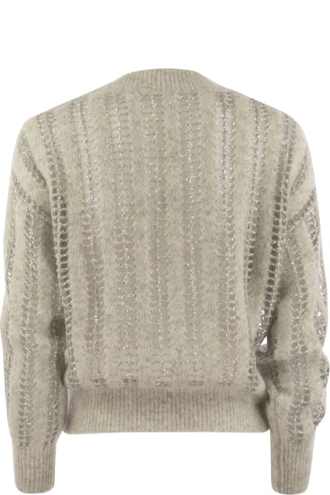 Sweaters for Women Brunello Cucinelli Wool And Mohair V-neck Sweater