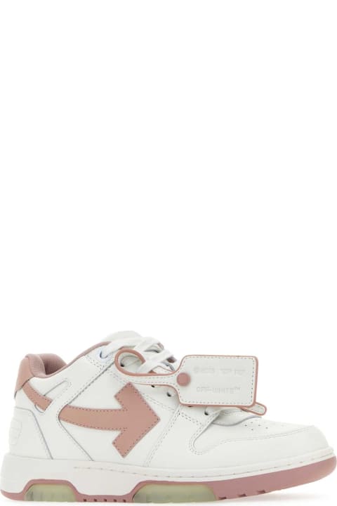 Off-White for Women Off-White White Leather Out Of Office Sneakers