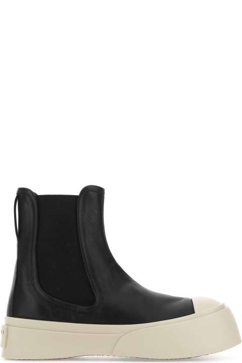 Fashion for Women Marni Black Nappa Leather Pablo Ankle Boots