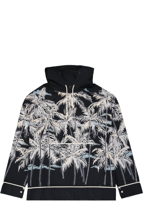 Palm Angels for Men Palm Angels Hooded Printed Shirt