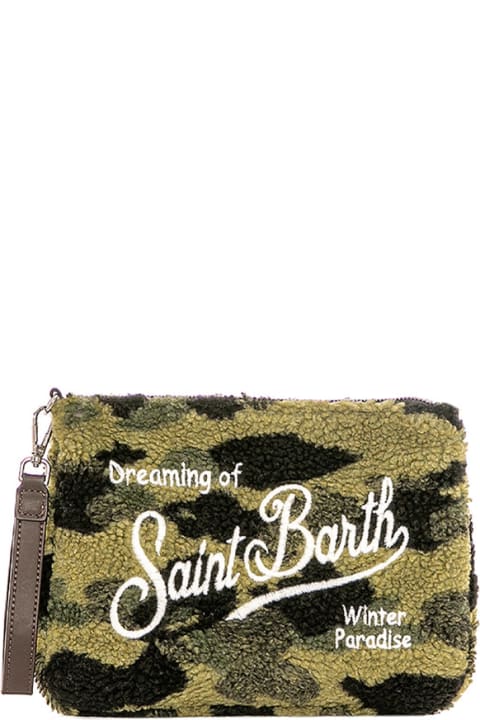 Luggage for Men MC2 Saint Barth Parisienne Camouflage Sherpa Cross-body Pouch Bag