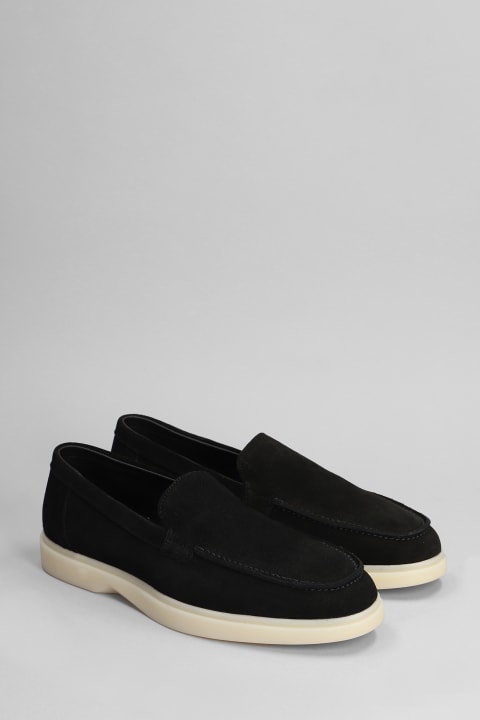 Loafers & Boat Shoes for Men Mason Garments Amalfi Loafers In Black Suede
