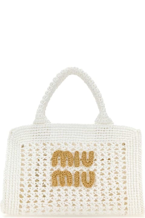 Fashion for Women Miu Miu White Crochet Handbag