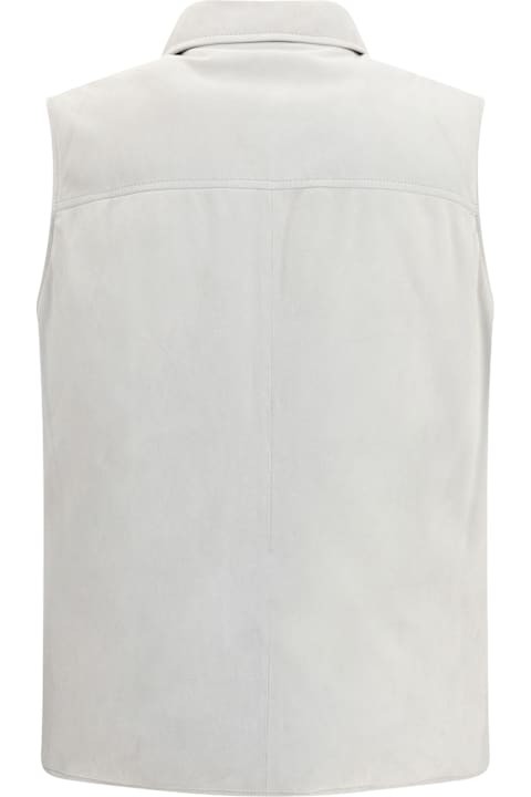Homeware Brunello Cucinelli Padded Leather Vest
