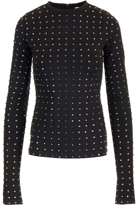 Homeware SportMax All-over Embellished Crewneck Top