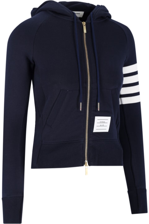 Thom Browne Coats & Jackets for Women Thom Browne Zip Hoodie '4-bar'