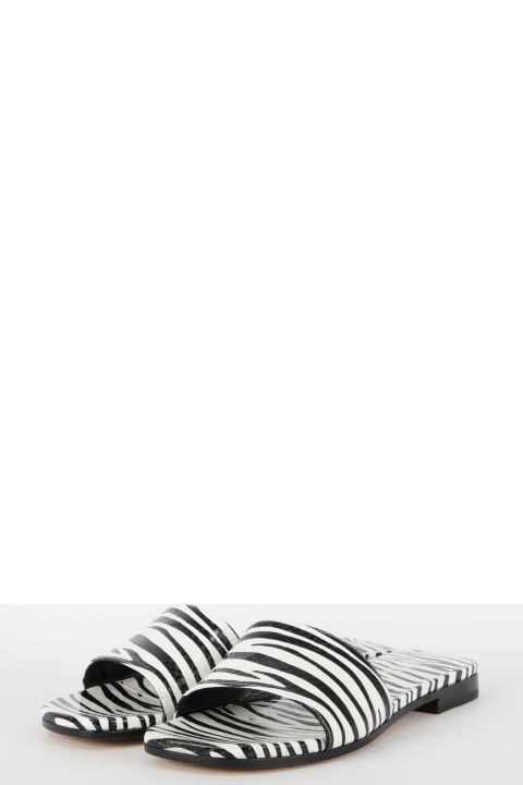 Paris Texas Sandals for Women Paris Texas Zebra-print Flat Sandals