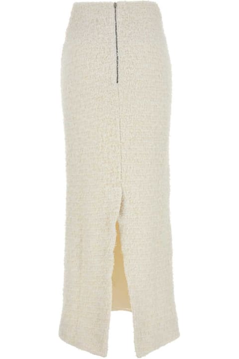 أدوات منزلية Balenciaga White Stretch Bouclã¨ Skirt
