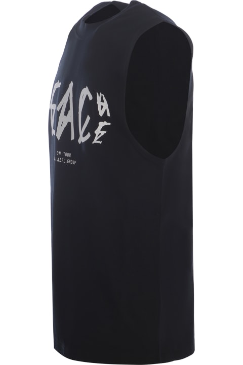 44 Label Group Topwear for Men 44 Label Group Tank Top 44label Group "peace" Made Of Cotton