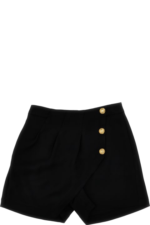 Sale for Girls Balmain Logo Buttons Shorts