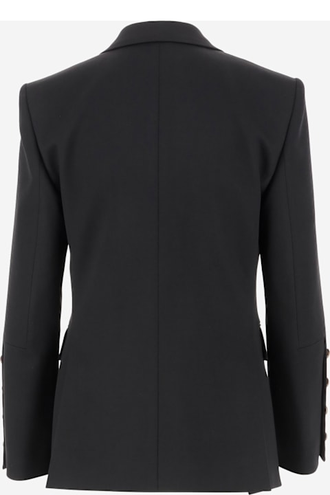 معاطف وجواكت لـ السيدات Chloé Stretch Wool Double-breasted Jacket