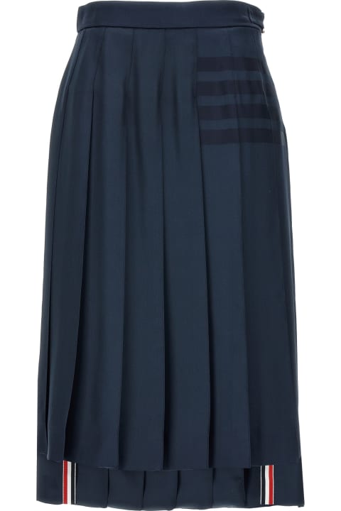 Fashion for Women Thom Browne 'below Knee Dropped Back Pleated' Skirt