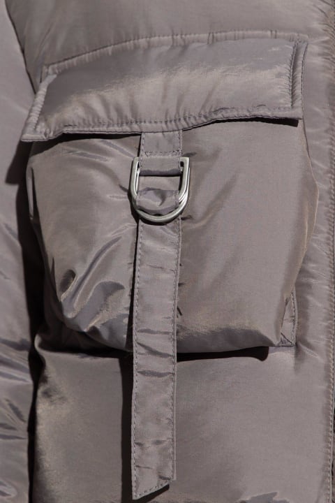 Cropped Cargo Down Jacket