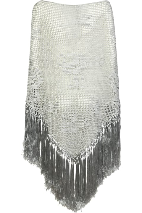 Silver Knitted Shawl