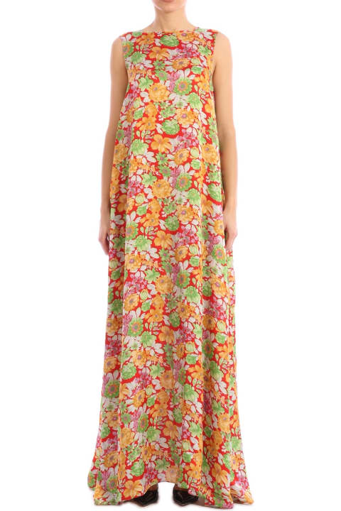 Fashion for Women Plan C Floral Print Maxi Dress