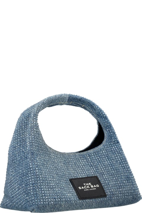 Shoulder Bags for Women Marc Jacobs The Mini Sack Denim Crystal