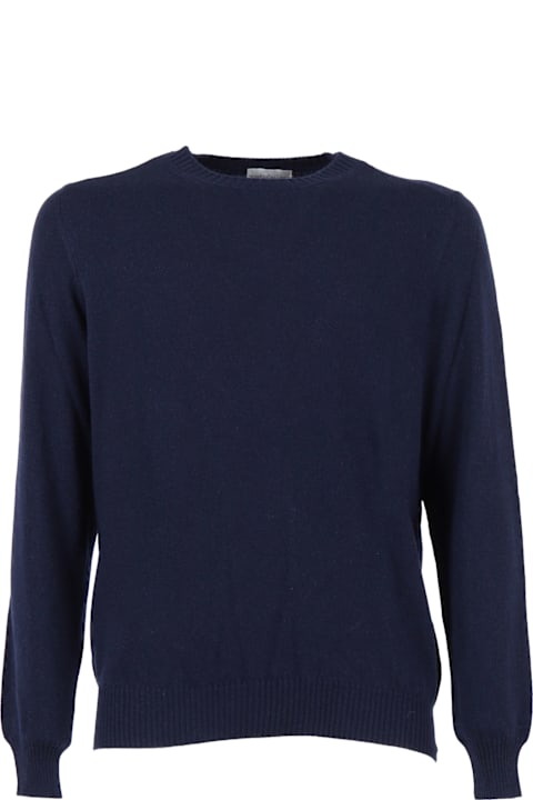 Settefili Cashmere for Women Settefili Cashmere French Shoulder Crew Neck Sweater