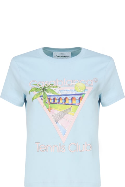 Casablanca Topwear for Women Casablanca Tennis Club Cotton T-shirt