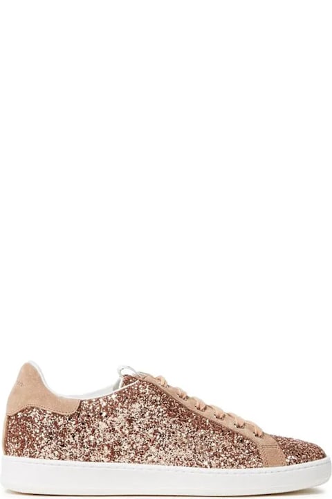 Homeware Sergio Rossi Glittered Woven Sneakers