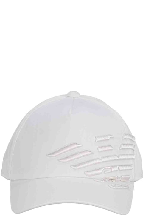 Hats for Men Emporio Armani Emporio Armani Hats White