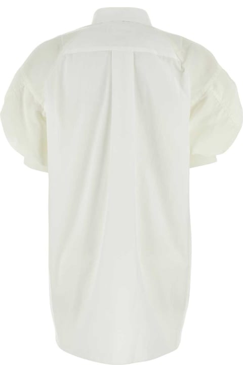 ウィメンズ Sacaiのトップス Sacai White Poplin Shirt Dress