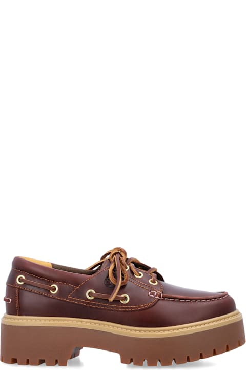 Timberland Leather Platform Boat Shoes