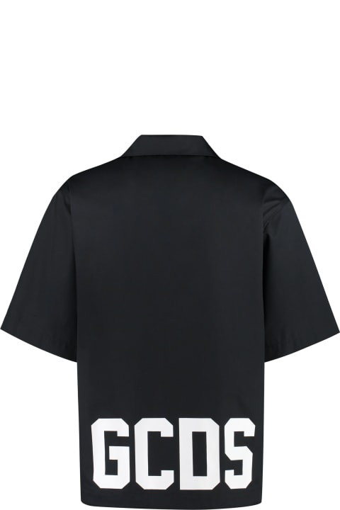 ウィメンズ GCDSのシャツ GCDS Short Sleeve Cotton Blend Shirt