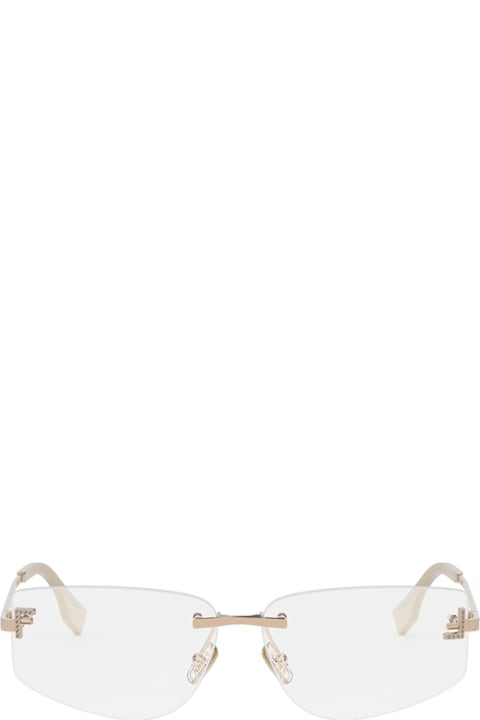 Fendi Eyewear for Kids Fendi Eyewear Fendi Fe5116us Fendi First Crystal 028 Oro Rosa Glasses